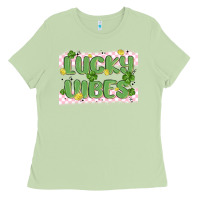 Matcha lucky vibes Ladies Tee - MaliasSmallBusiness