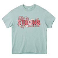 Arona she is strong proverbs 31 25 Heavy Core Tee - MaliasSmallBusiness