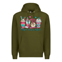 Army Green cna certified nursing assistant coffee cups Premium Hoodie - OliviaCreatesArt