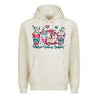 Oatmeal Heather cna certified nursing assistant coffee cups Premium Hoodie - OliviaCreatesArt