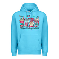 Ocean Blue cna certified nursing assistant coffee cups Premium Hoodie - OliviaCreatesArt