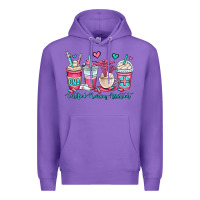 Purple cna certified nursing assistant coffee cups Premium Hoodie - OliviaCreatesArt