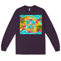 Plum summer Long Sleeve Tee - NancyCooperArtShop