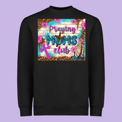Praying Moms Club Heavyweight Sweatshirt Designed By Tumblerdesignbyshophia