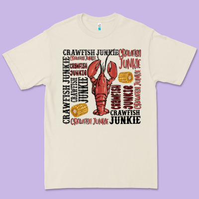 Crawfish Junkie Premium Tee Designed By Maliassmallbusiness