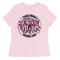 Bubblegum Pink cheer mom Ladies Tee - MaliasSmallBusiness