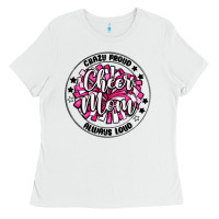 White cheer mom Ladies Tee - MaliasSmallBusiness
