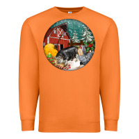 Carrot Christmas On The Farm Premium Sweatshirt - FaDigitalArtStudio
