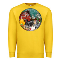 Lemon Christmas On The Farm Premium Sweatshirt - FaDigitalArtStudio