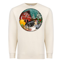 Sandshell Christmas On The Farm Premium Sweatshirt - FaDigitalArtStudio