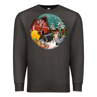Smoke Christmas On The Farm Premium Sweatshirt - FaDigitalArtStudio