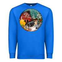 True Royal Christmas On The Farm Premium Sweatshirt - FaDigitalArtStudio