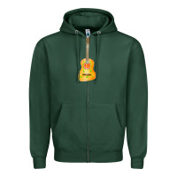 Sports Green mexican vihuela fa element 1 Zipper Hoodie - FaDigitalArtStudio