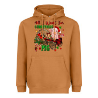 Meerkat all i want for christmas is a pig Heavyweight Hoodie - FaDigitalArtStudio