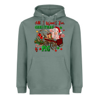 Sage all i want for christmas is a pig Heavyweight Hoodie - FaDigitalArtStudio