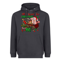 Smoke all i want for christmas is a pig Heavyweight Hoodie - FaDigitalArtStudio