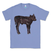Colony Blue Black Angus Calf Illustrations Classic Tee - LillyAllenDesigns