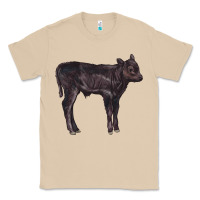 Mushroom Black Angus Calf Illustrations Classic Tee - LillyAllenDesigns