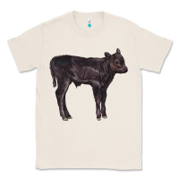 Natural Black Angus Calf Illustrations Classic Tee - LillyAllenDesigns
