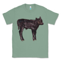 Sage Black Angus Calf Illustrations Classic Tee - LillyAllenDesigns