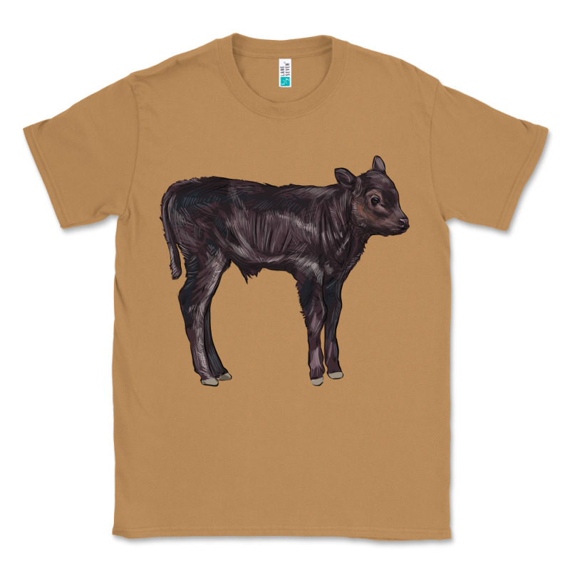 Black Angus Calf Illustrations Classic Tee by LillyAllenDesigns | Teevron