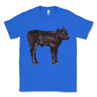 True Royal Black Angus Calf Illustrations Classic Tee - LillyAllenDesigns