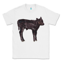White Black Angus Calf Illustrations Classic Tee - LillyAllenDesigns