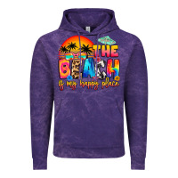 Cloud Purple the beach is my happy place Vintage Hoodie - Artiststas