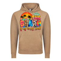 Vintage Coffee the beach is my happy place Vintage Hoodie - Artiststas