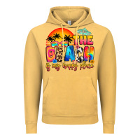 Vintage Mustard the beach is my happy place Vintage Hoodie - Artiststas