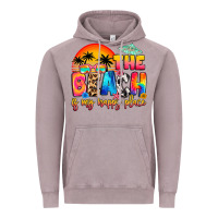 Vintage Zinc the beach is my happy place Vintage Hoodie - Artiststas