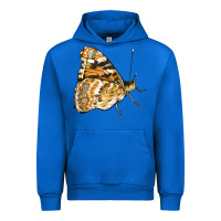 Cobalt Painted Lady Butterfly Urban Hoodie - LillyAllenDesigns