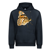 Navy Painted Lady Butterfly Urban Hoodie - LillyAllenDesigns