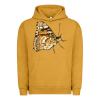 Pigment Peanut Butter Painted Lady Butterfly Urban Hoodie - LillyAllenDesigns