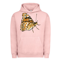 Pigment Salmon Painted Lady Butterfly Urban Hoodie - LillyAllenDesigns