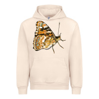 Sandshell Painted Lady Butterfly Urban Hoodie - LillyAllenDesigns