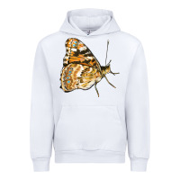 White Painted Lady Butterfly Urban Hoodie - LillyAllenDesigns