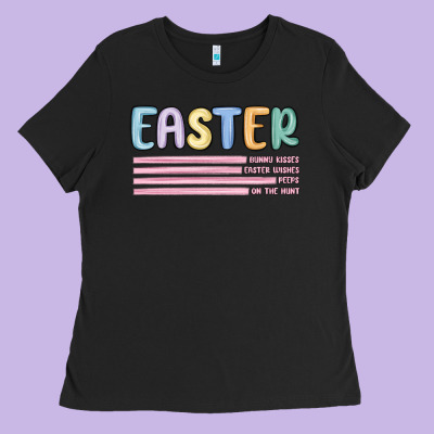 Easter  Bunny Kısses Ladies Tee Designed By Maliassmallbusiness