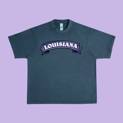 Louisiana Urban Heavy Tee Designed By Barkaloodesign