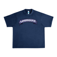 Navy louisiana Urban Heavy Tee - BarkalooDesign