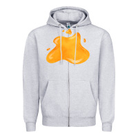 Heather Grey honey splash 2 fa element Zipper Hoodie - FaDigitalArtStudio