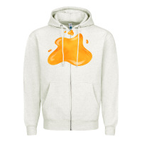 Oatmeal Heather honey splash 2 fa element Zipper Hoodie - FaDigitalArtStudio