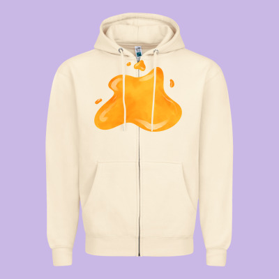 Honey Splash 2 Fa Element Zipper Hoodie Designed By Fadigitalartstudio