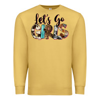 Antique Gold Let's Go Girls Premium Sweatshirt - FaDigitalArtStudio