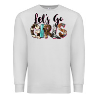 Dove Grey Let's Go Girls Premium Sweatshirt - FaDigitalArtStudio