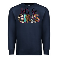Navy Let's Go Girls Premium Sweatshirt - FaDigitalArtStudio