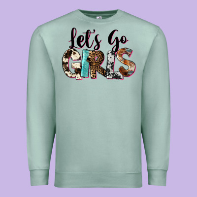 Let's Go Girls Premium Sweatshirt Designed By Fadigitalartstudio