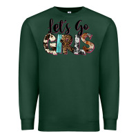 Sports Green Let's Go Girls Premium Sweatshirt - FaDigitalArtStudio