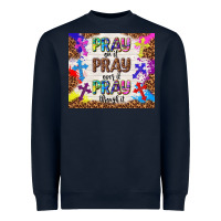 Navy pray on it pray over it pray through it Heavyweight Sweatshirt - TumblerDesignByShophia