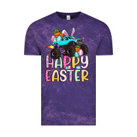 Cloud Purple monster truck happy easter Vintage Tee - Artiststas